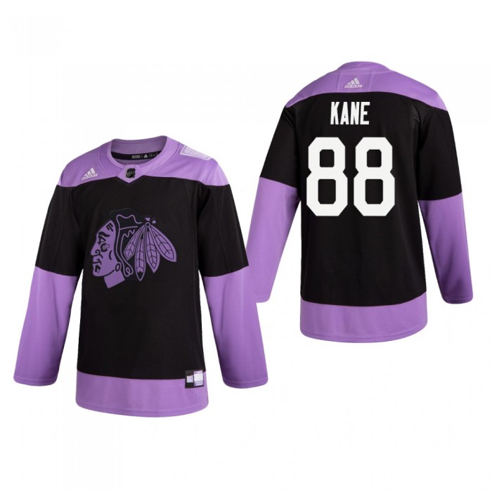 KANE Hockey Fights Cancer Chicago Blackhawks Purple 255J