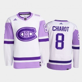 Ben Chiarot 2021 Hockey Fights Cancer Jersey Montreal Canadiens White Primegreen