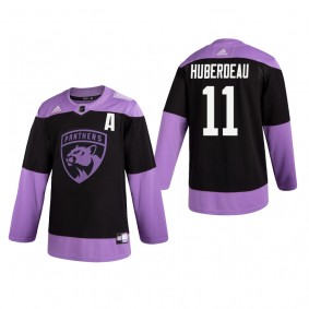 Jonathan Huberdeau Hockey Fights Cancer Jersey Florida Panthers Black Practice