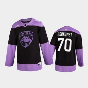 Patric Hornqvist 2020 Hockey Fights Cancer Jersey Florida Panthers Black Practice